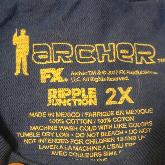 NWOT 2XL Archer T-shirt - Picture 3 of 3